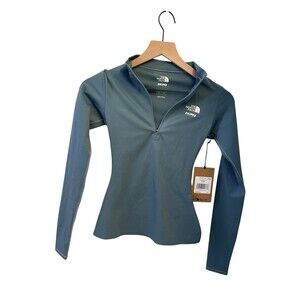 SKIMS & THE NORTH FACE - REFINA LONG SLEEVE TOP  X small  (Kyanite) Authentic